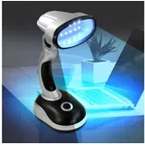 EAXUS LED Schreibtischlampe Silber