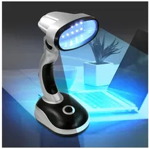 EAXUS LED Schreibtischlampe Silber