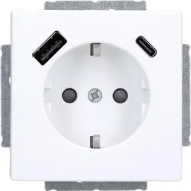 Busch-Jaeger USB-Steckdose Studioweiß Matt 2 St.