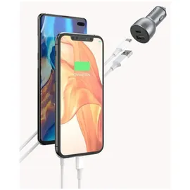 UGREEN KFZ-Ladegerät Usb/Usb Typ C 36 W 3 A Grau/Silber