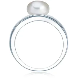 VALERO PEARLS Ring aus Sterling Silber mit Süßwasser-Zuchtperle in silber | Gr.: 62