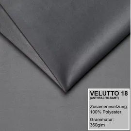 mebloland Polsterbett OLKE -OM 90 x 200 mit Bettkasten. Farbe: Grau - Grau