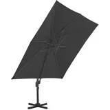 vidaXL Ampelschirm mit Aluminium-Mast 300 x 300 cm schwarz 47000