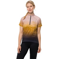 Jack Wolfskin Morobbia Half Zip Print Kurzarm-t-shirt - Rose