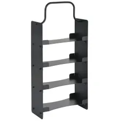 DUNI LED Ladestation für 4 Moving Flame Sets, schwarz, Moderne LED-Ladestation zum platzsparenden Aufladen, 1 Karton = 1 Stück