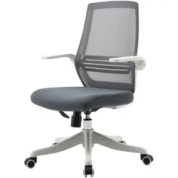 SIHOO Moderner ergonomischer Bürostuhl, Schreibtischstuhl, atmungsaktiv, Taillenstütze, anhebbare Armlehne ~ grau