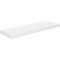 vidaXL Wandregal 80 x 23,5 x 3,8 cm Hochglanz-Weiß
