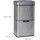 Relaxdays Mülltrennsystem 60 l Silber