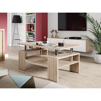 MIRJAN24 Couchtisch Cube, Elegante Sofatisch fürs Wohnzimmer, Sofatisch beige