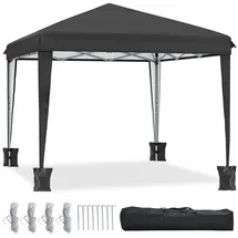 YITAHOME Faltpavillon 3 x 3 m Schwarz