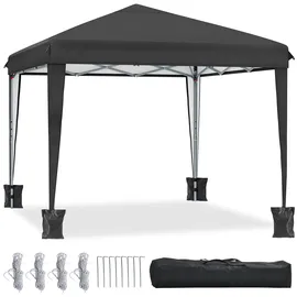YITAHOME Faltpavillon 3 x 3 m Schwarz