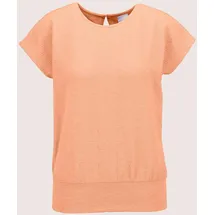 Madeleine Ärmelloses Rundhals-Shirt Uni Pfirsich 42