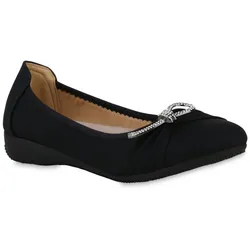 Damen Sportliche Ballerinas in Schwarz