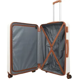 Travelite Bali 4-Rollen L 77 cm / 96 l weiß/cognac