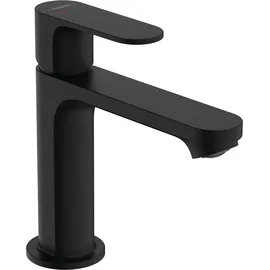 Hansgrohe Rebris 110 mit Zugstangen-Ablaufgarnitur Mattschwarz