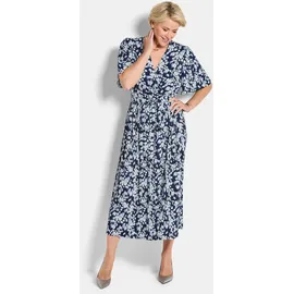 GOLDNER Sommerkleid Blau/Weiß Floral 54