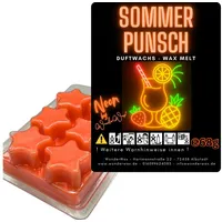WonderWax Duftwachs WonderWax® Neon Duftwachs 6 Sterne (Sommerpunsch), Duftrichtung: Sommerpunsch