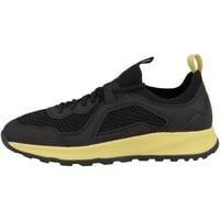 GEOX Herren U TERRESTRE Sneaker, Black/Yellow, 44 EU