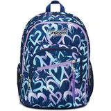 Seven Schulrucksack Adavanced Detach, Violett Blau, Crystal Purple, Doppelfach mit Abnehmbarer Tasche, Rucksack, PC-Tasche, Trinkflaschenhalter, mittelgroße und obere Rucksack, Mädchen, Mehrfarbig,