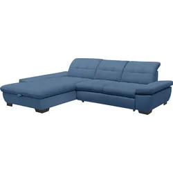 Ecksofa ALINA "Salima", blau (brillantblau tbs 6), B:297cm H:90cm T:204cm, Sofas, Inklusive Rückenlehnenverstellung