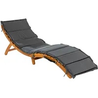 Merxx Honopu Sonnenliege 180 x 54 x 60 cm Grau