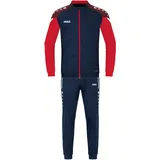 Jako Kinder Trainingsanzug Polyester Performance Marine/Rot, 128