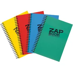 Clairefontaine 5x Zap Book, spiralgebundenes Skizzenbuch A4, 160 Blatt 80g - Gemischte Sortierung 8354C