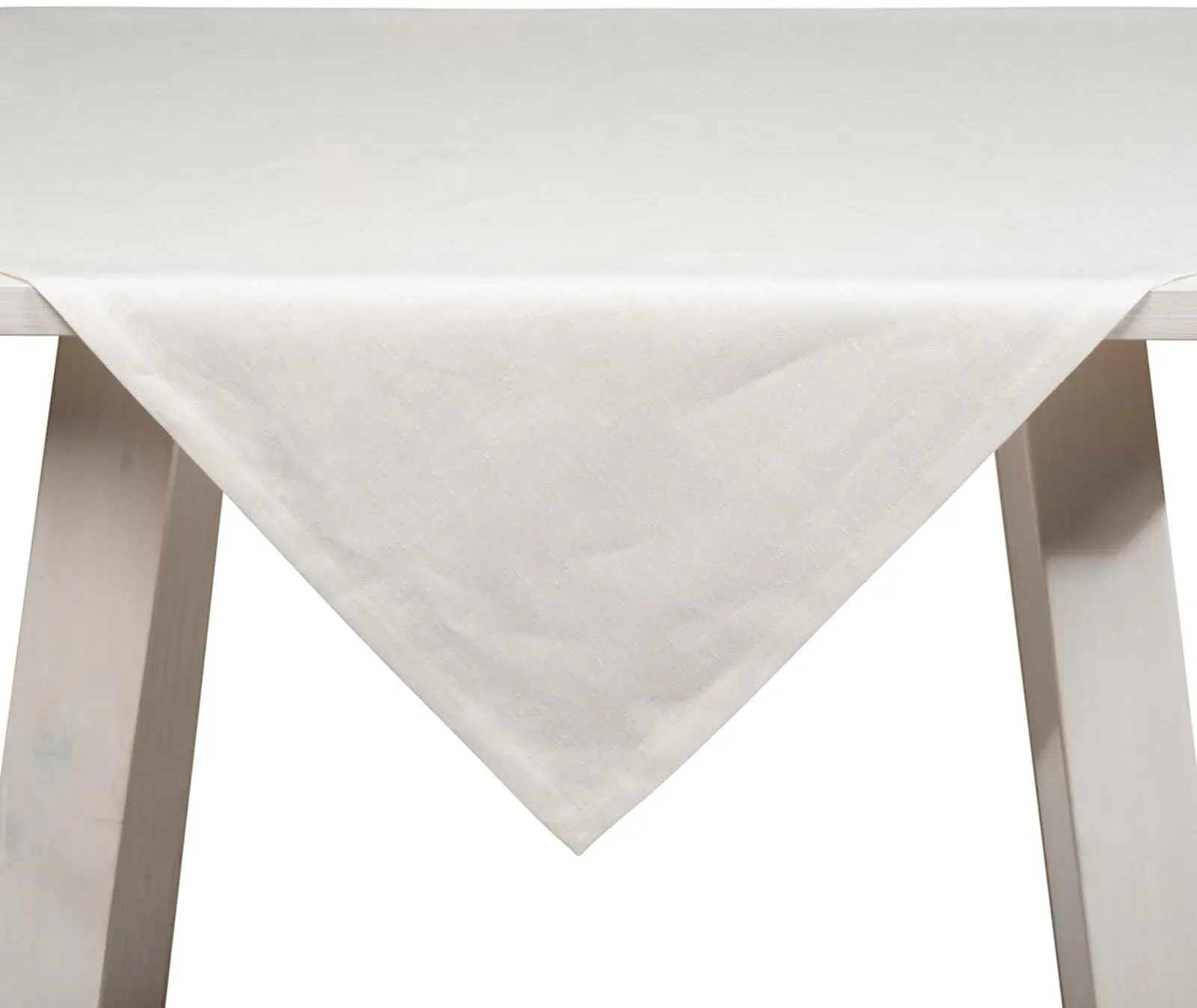 Pichler Leinen Tischwäsche Pure Tischdecke 100x100 cm | weiss - weiß