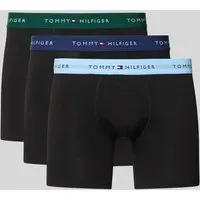 Slim Fit Trunks aus Baumwoll-Mix im 3er-Pack, Dunkelgruen, XL