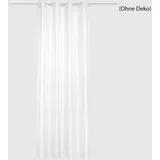 Ösenschal ATLANTIK Weiß (235x140 cm), Blickdicht, Uni, Gardine, Ösenvorhang