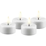 Deluxe Homeart LED Teelichter 4 St. weiß