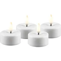 Deluxe Homeart LED Teelichter 4 St. weiß