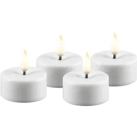 Deluxe Homeart LED Teelichter 4 St. weiß