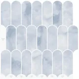 vidaXL Federfliese 20 pcs 30 x 30 cm Himmelblau Kunststoff
