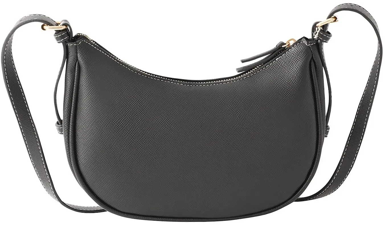 Umhängetasche MARCO TOZZI, Damen, Gr. B/H/T: 25cm x 15cm x 8,5cm, schwarz, Lederimitat, unifarben, Taschen Umhängetasche, Hobo, Umhängetasche mit Logoschriftzug