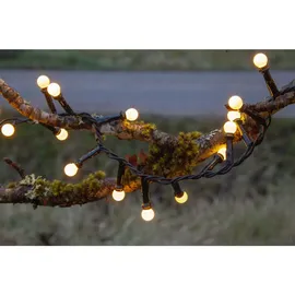 Star Trading LED-Lichterkette Berry Mini 6 m Schwarz Warmweiß