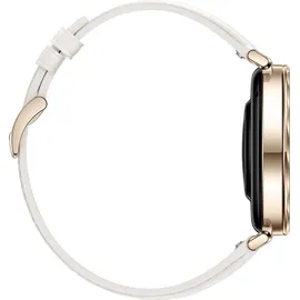 Huawei Watch GT 5 41 mm Gold Lederarmband Weiß