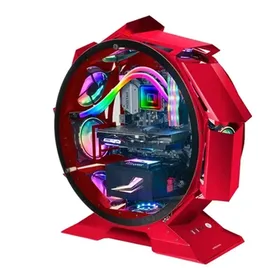 mars-gaming Mars Gaming MCORB gehärtetes Glas USB 3.0 Rot,