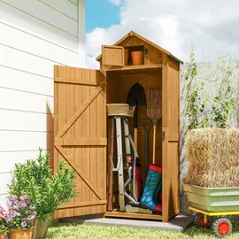 Outsunny Geräteschrank 0,77 x 0,54 m Gelb