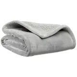 Vivaraise Michka Plaid 180 x 220 cm Silber