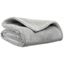 Vivaraise Michka Plaid 180 x 220 cm Silber