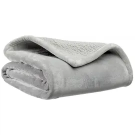 Vivaraise Michka Plaid 180 x 220 cm Silber