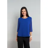Seidel Moden Chiffonbluse Blau 44
