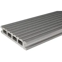 KOVALEX WPC-Terrassendiele 600 x 14,5 x 2,6 cm grau