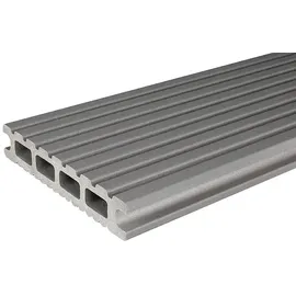 KOVALEX WPC-Terrassendiele 600 x 14,5 x 2,6 cm grau