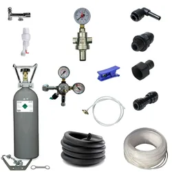 Anschlußpaket für Untertisch Anlage Sprudel Tafelwassergerät 2Kg CO2 OHNE Filter