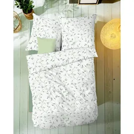 KAEPPEL Musselin Floral Blau 155 x 220 cm + 80 x 80 cm