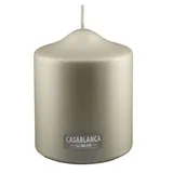 Gilde Stumpenkerze 10 cm champagnerfarben