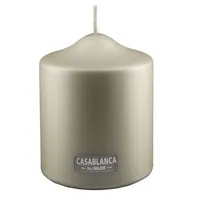 Gilde Stumpenkerze 10 cm champagnerfarben