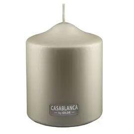 Gilde Stumpenkerze 10 cm champagnerfarben